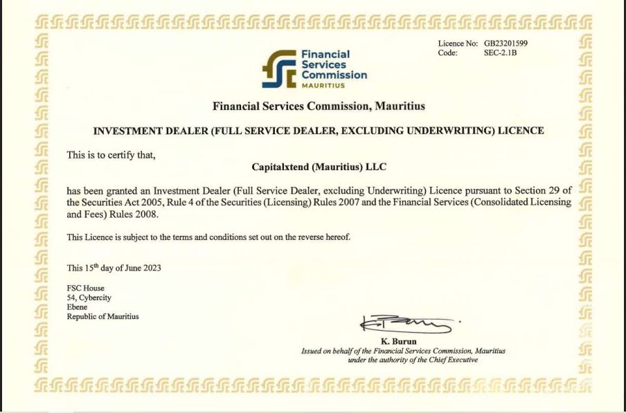 capitalxtend - fsc - رگوله - بروکر کپیتال اکستند