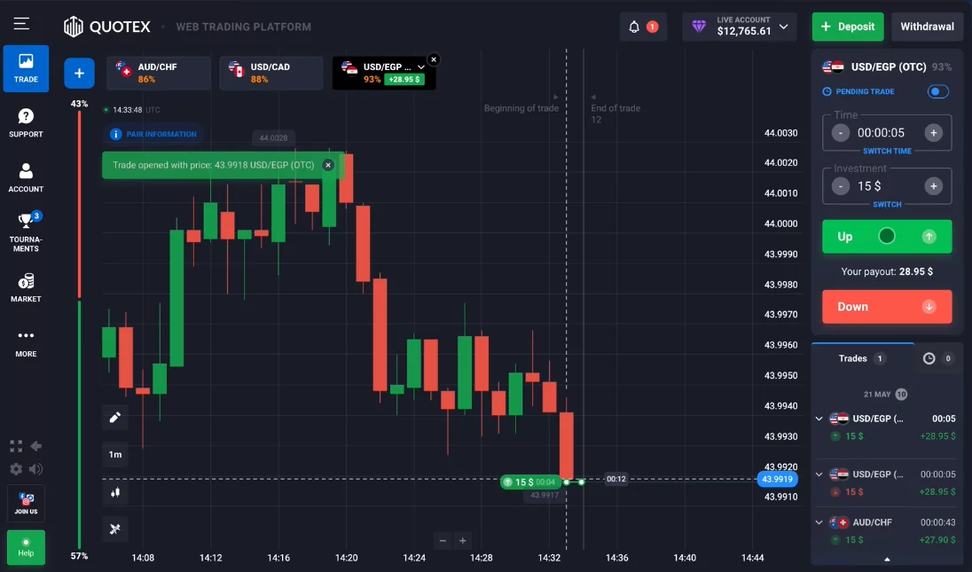 quotex - پلتفرم - بروکر کوتکس