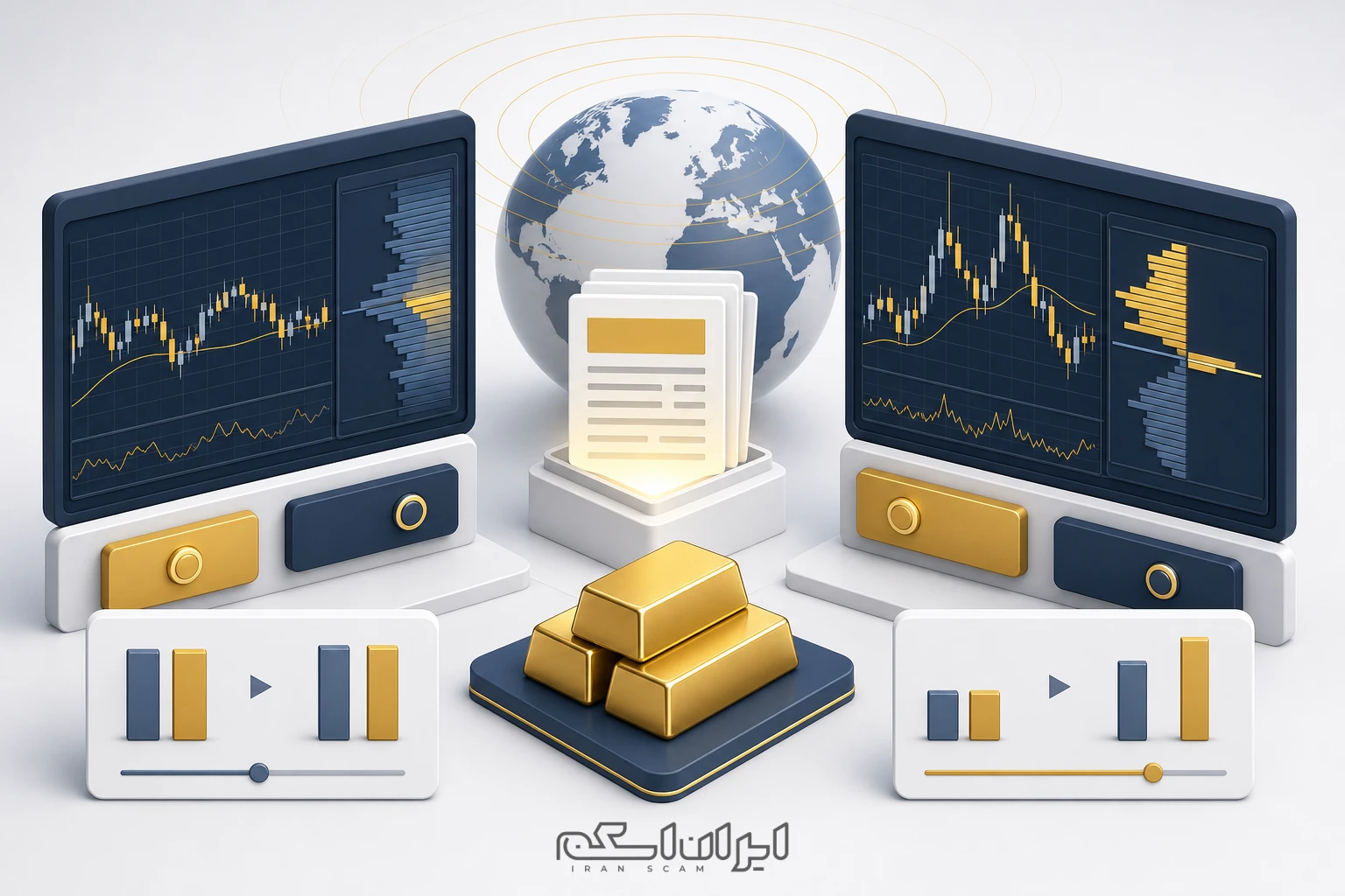 اسپرد طلا هنگام اخبار فارکس