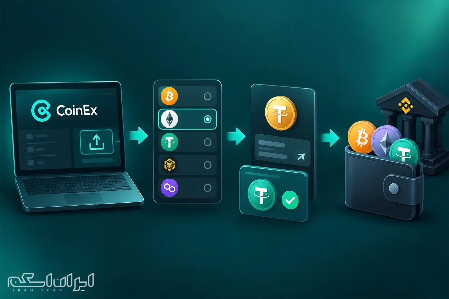 آموزش برداشت دارایی از کوینکس